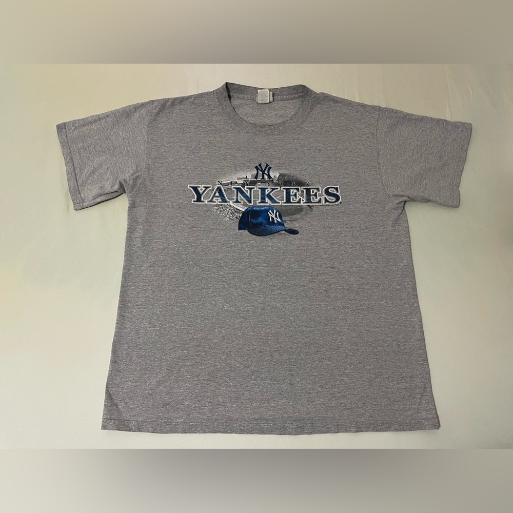 New York Yankees Lee Sports Shirt 2006‎ Grey Mens Size Large